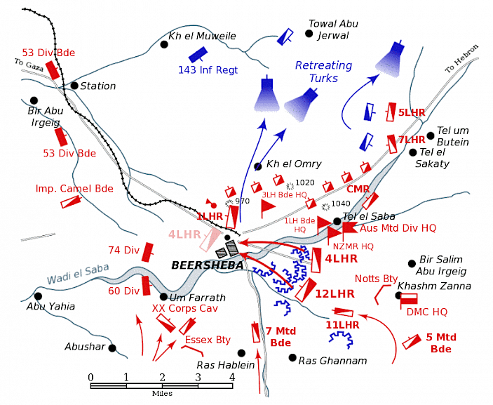 Battle of Beersheba (3rd Battle of Gaza) 31st October 1916